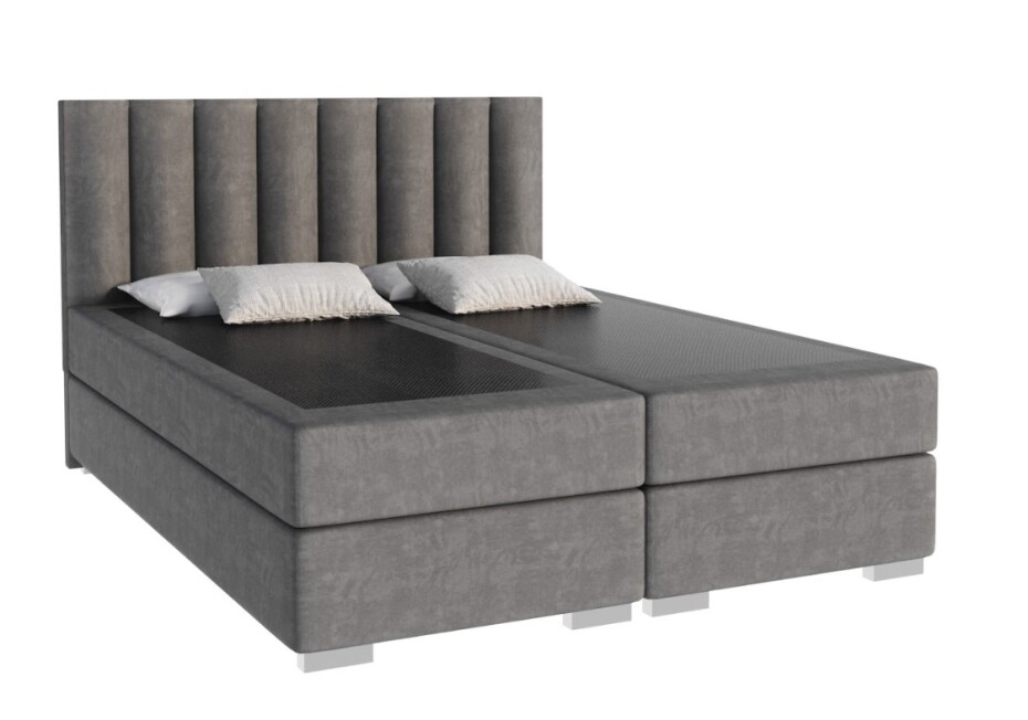 FDM Manželská postel LINCOLN Boxspring | grafit 160 x 200 cm - main (1)