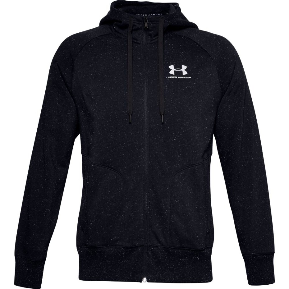 Pánská mikina Under Armour  SPECKLED FLEECE FZ HOODIE-BLK M - main (2)
