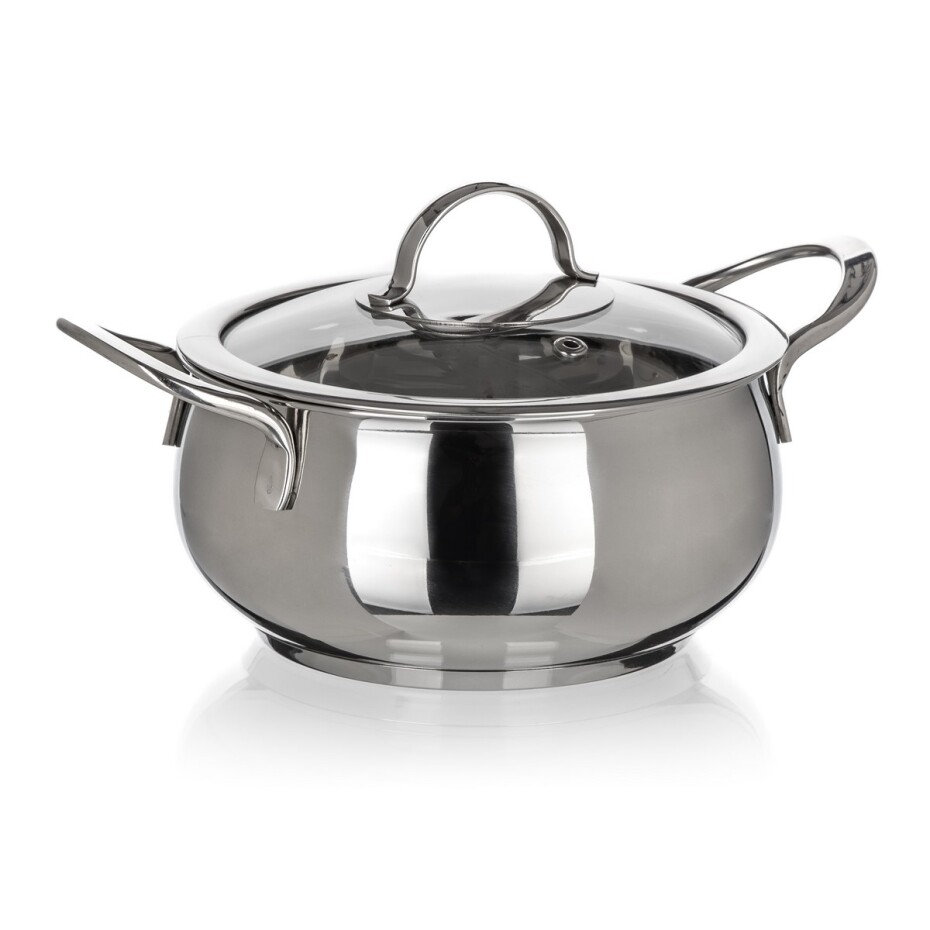 BANQUET Kastrol nerezový PICCOLO Belly 14 x 8 cm, 1,2 l, s poklicí - main (1)