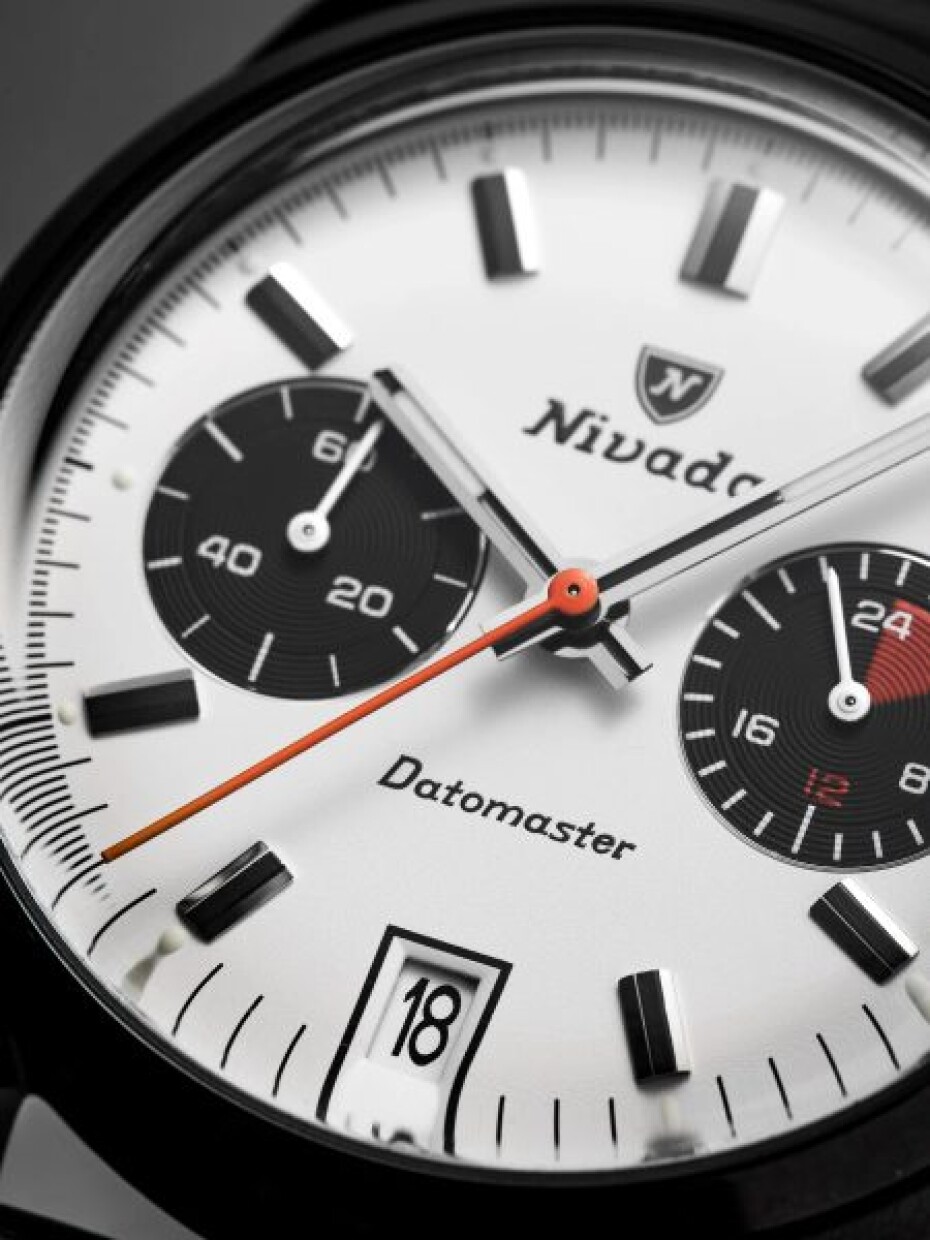 Nivada Grenchen Datomaster Black - Black Racing Leather - main (4)