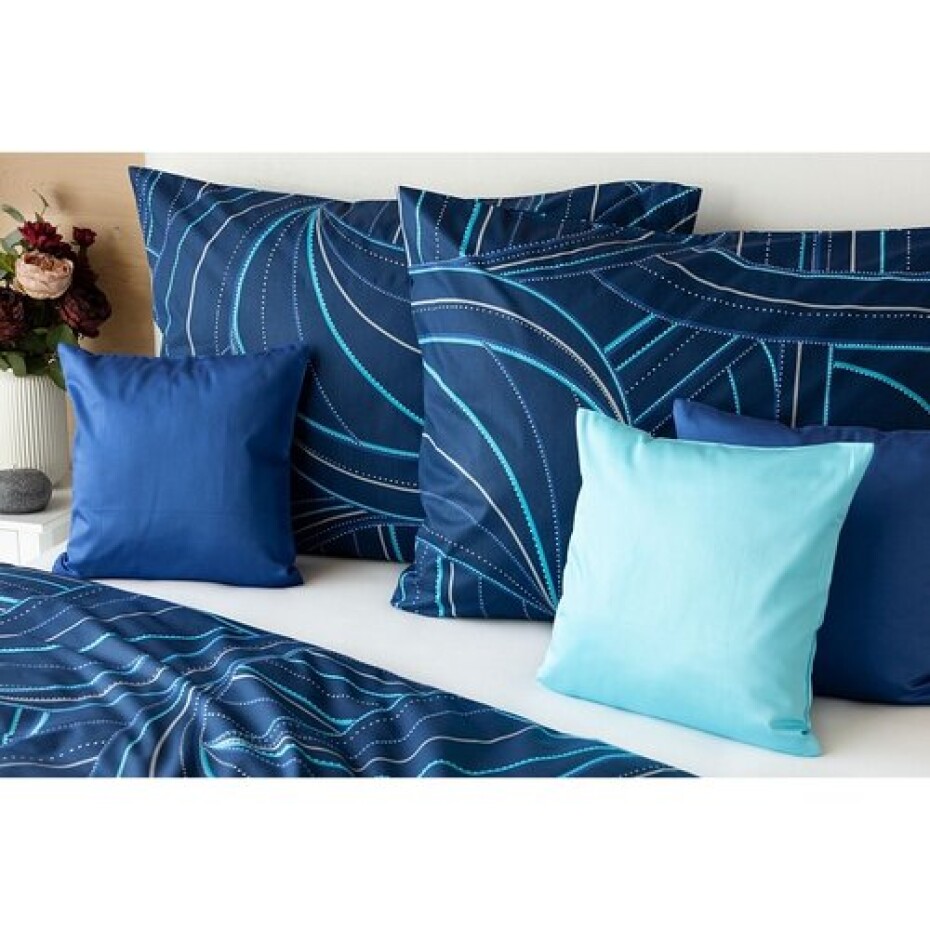 Matějovský Bavlněné povlečení Deluxe Ezio Blue, 140 x 220 cm, 70 x 90 cm - main (5)