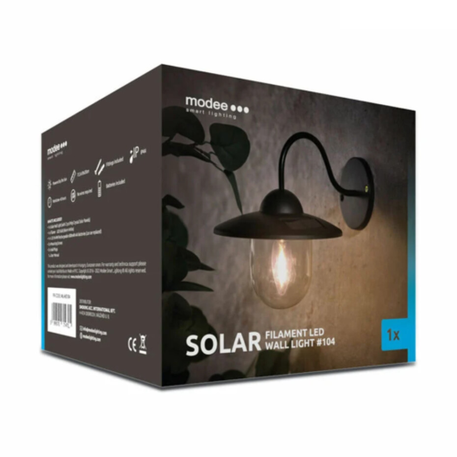 Modee LED solární nástěnné svítidlo ML-WS104 - main (1)