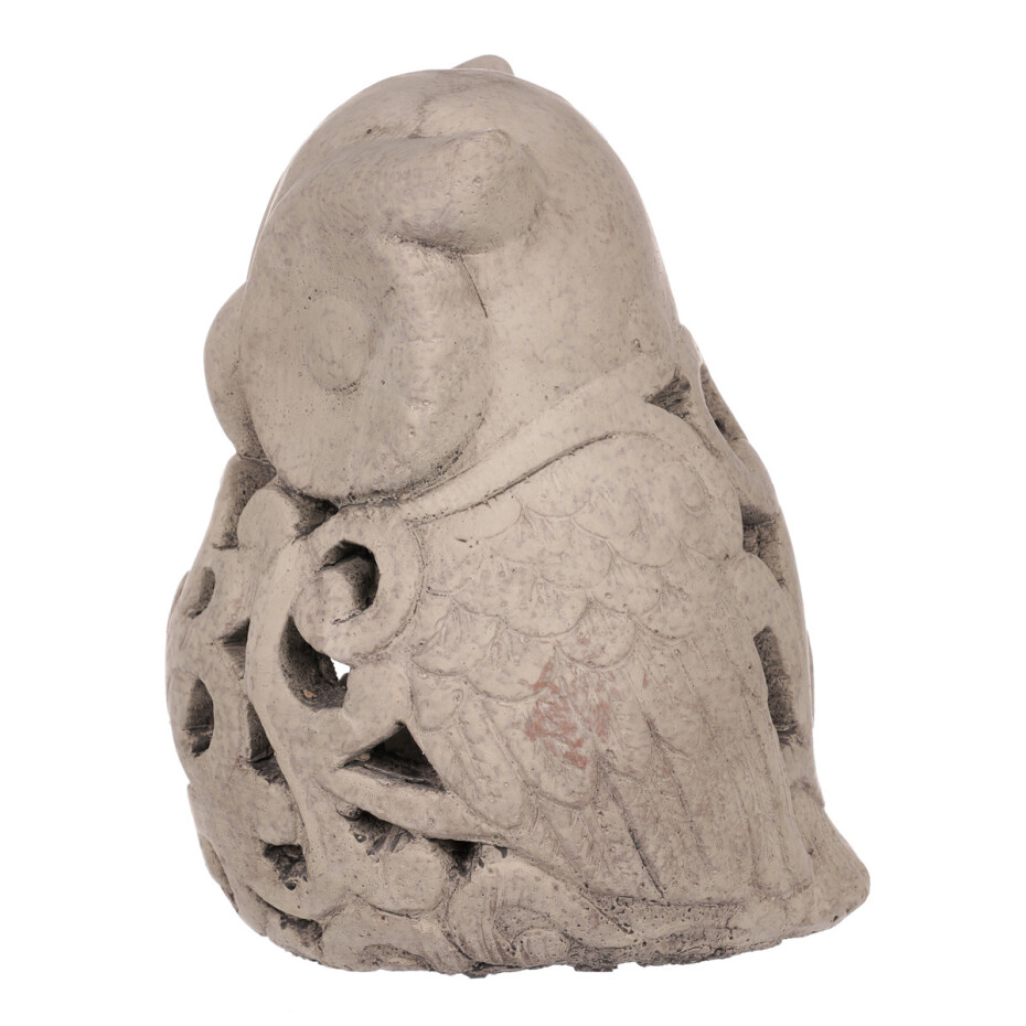Dekorace na svíčku Sova, 14 x 14 x 19 cm, beton - main (5)