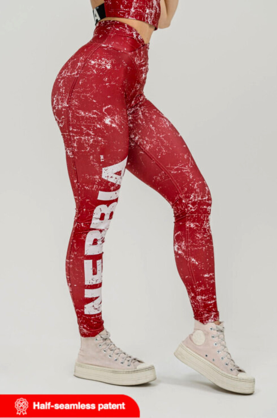 Dámské legíny Nebbia Barbell Therapy Rough Girl Red M - main (0)