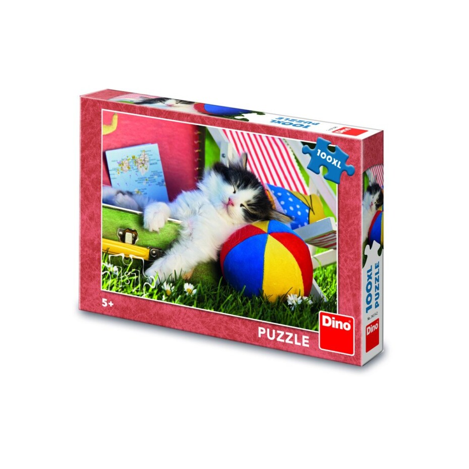 Puzzle Kotě odpočívá 100 XL dílků - Dino Park - main (0)