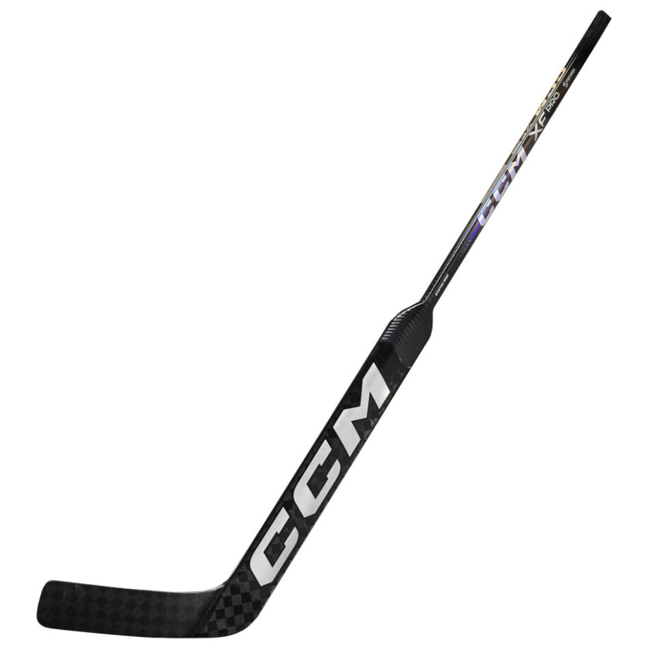 Kompozitová brankářská hokejka CCM Tacks XF PRO Black/Grey Senior 27 palců, L (normální gard) - main (0)