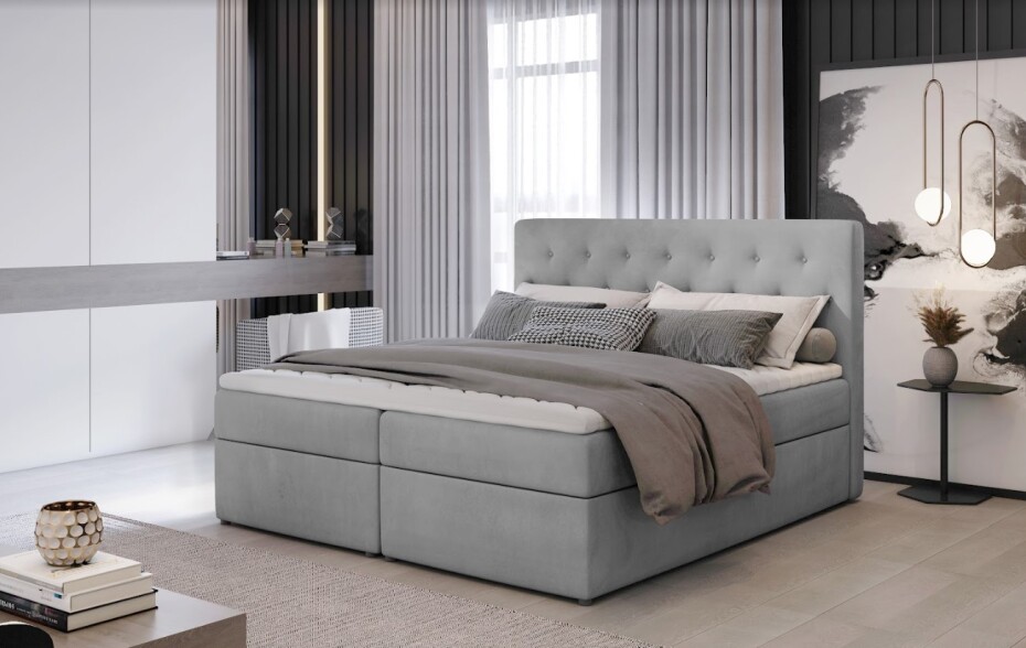 Artelta Manželská postel LOREE Boxspring | 180 x 200 cm Barva: Monolith 48 - main (11)