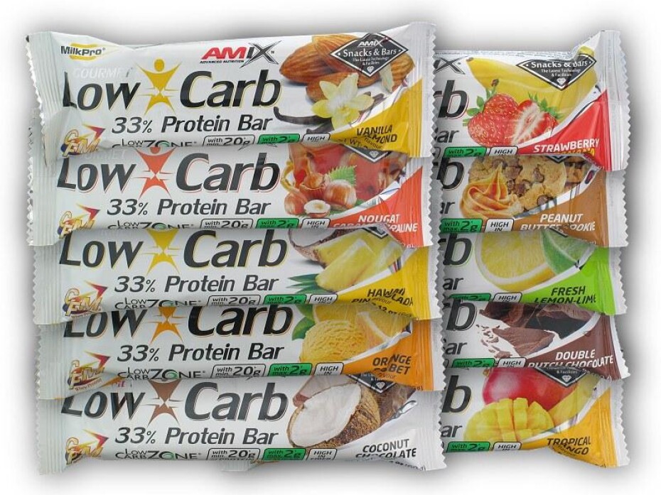 Amix Low Carb 33% Protein Bar 60g - main (0)