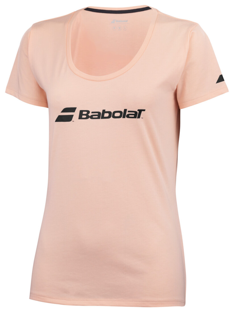 Dámské tričko Babolat  Exercise Babolat Tee Tropical Peach M - main (1)