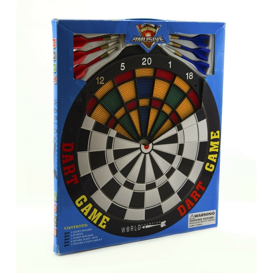 Terč 40cm + 6 šipek plast v krabici, 41 x 48 x 3 cm - main (3)