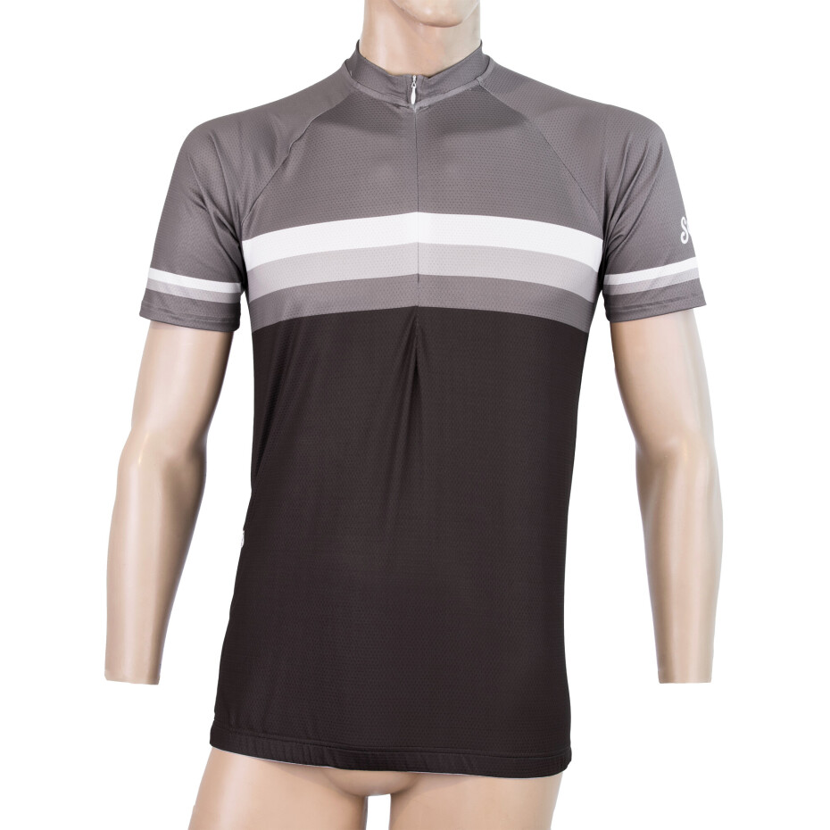 Pánský cyklistický dres Sensor  Cyklo Summer Stripe Black/Grey L - main (5)
