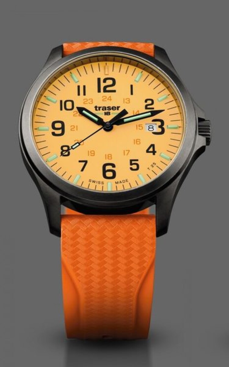 Traser P67 Officer Pro GunMetal Orange Silikon - main (1)