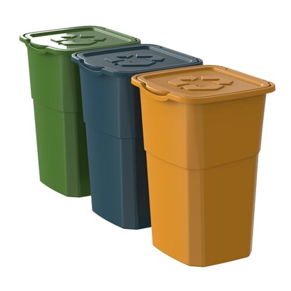 Koš na tříděný odpad Eco 3 Master 50 l, 3 ks - main (1)