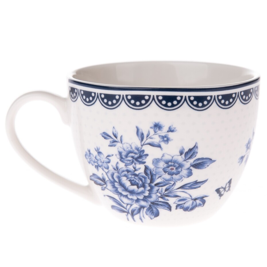 4dílná sada porcelánových šálků Blue Rose, 90 ml - main (1)