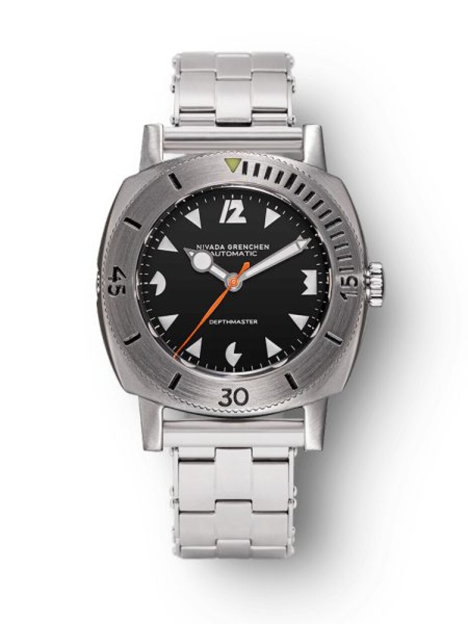 Nivada Grenchen Depthmaster Pacman White 14102A - Forstner Rivet - main (0)