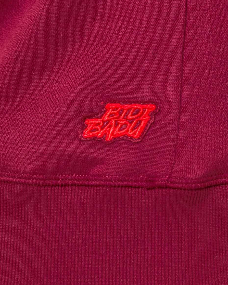Pánská mikina BIDI BADU  Protected Leafs Chill Hoody Bordeaux M - main (1)