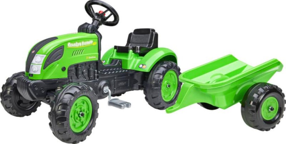Falk Šlapací traktor 2057L Country Farmer s přívěsem - zelený - main (0)