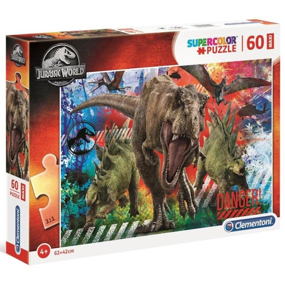 Puzzle Maxi Jurský svět 60 dílků - Clementoni - main (0)