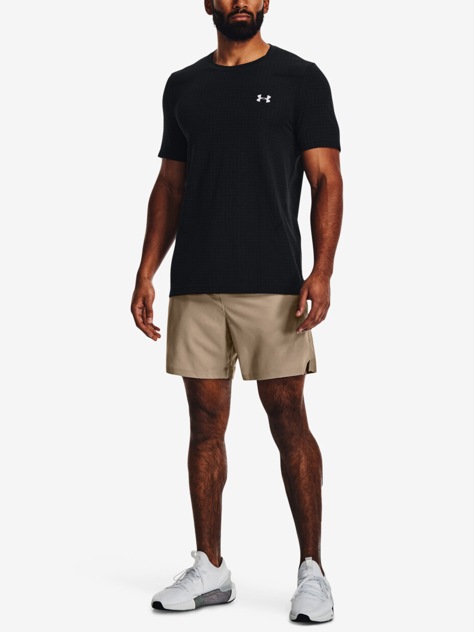 Under Armour sportovní tričko UA Seamless Grid černé - main (1)