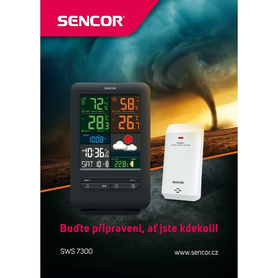 Sencor SWS 7300 meteostanice s bezdrátovým snímačem - main (11)