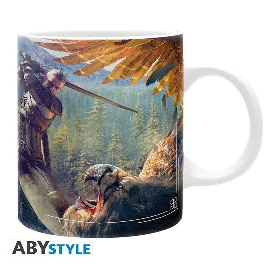 Zaklínač keramický hrnek 320 ml - Geralt a Gryf - main (0)