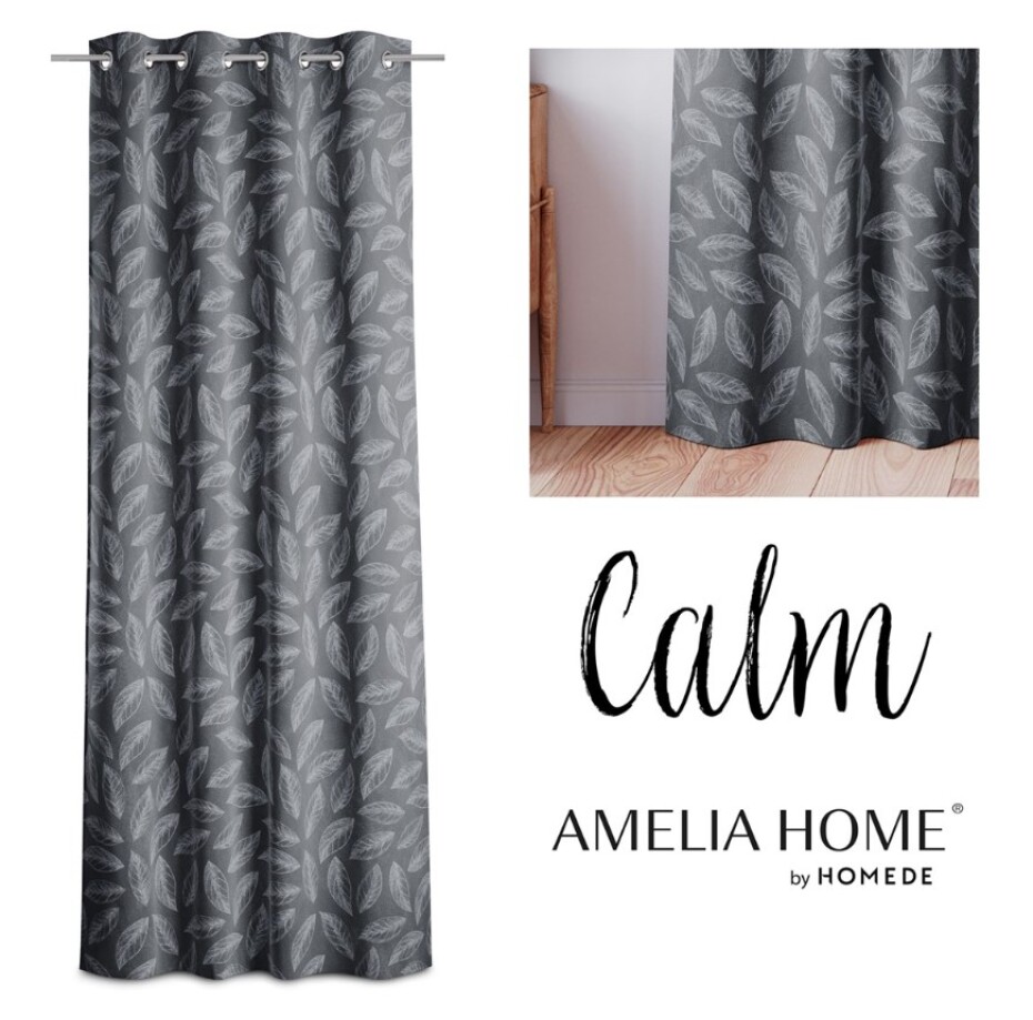 ArtFlhf Stínicí závěs CALM Velvet K | charcoal 140 x 250 cm - main (2)