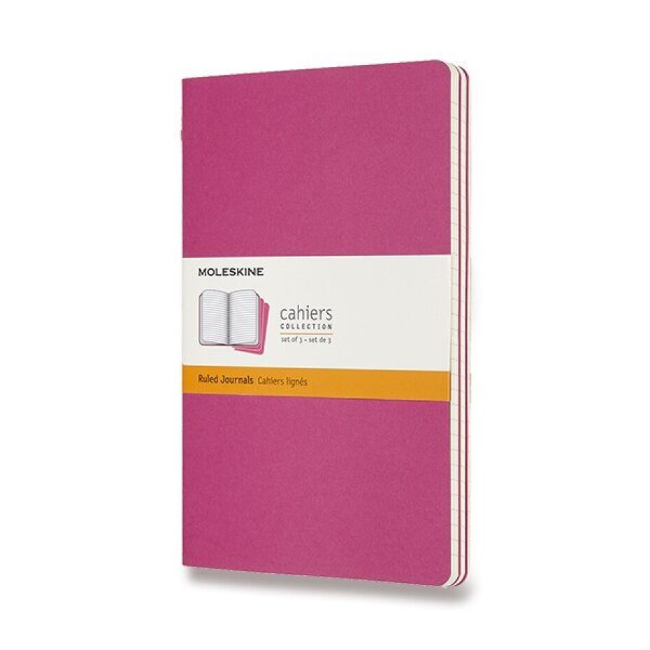 Sešity Moleskine Cahier VÝBĚR BAREV, 3KS - měkké desky - L, linkovaný 1331/22372 - Sešity Moleskine Cahier černý - main (2)