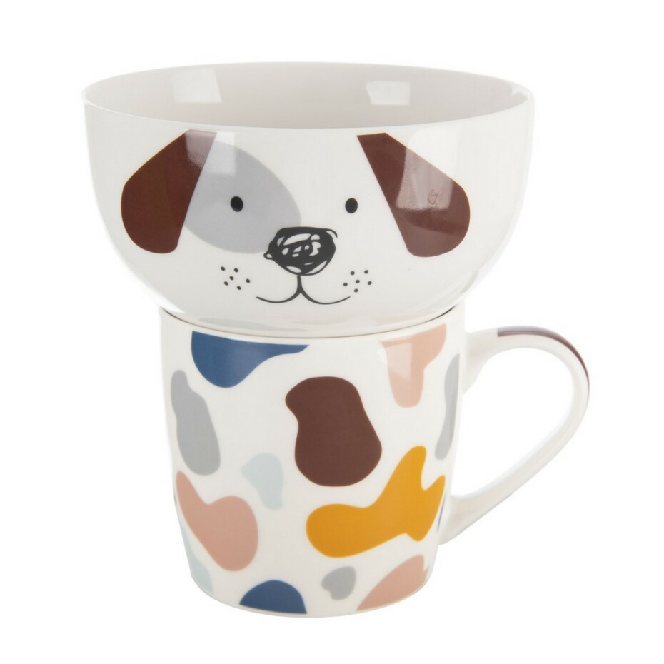 Orion Porcelánový hrnek s miskou Pes, 0,35 l - main (0)