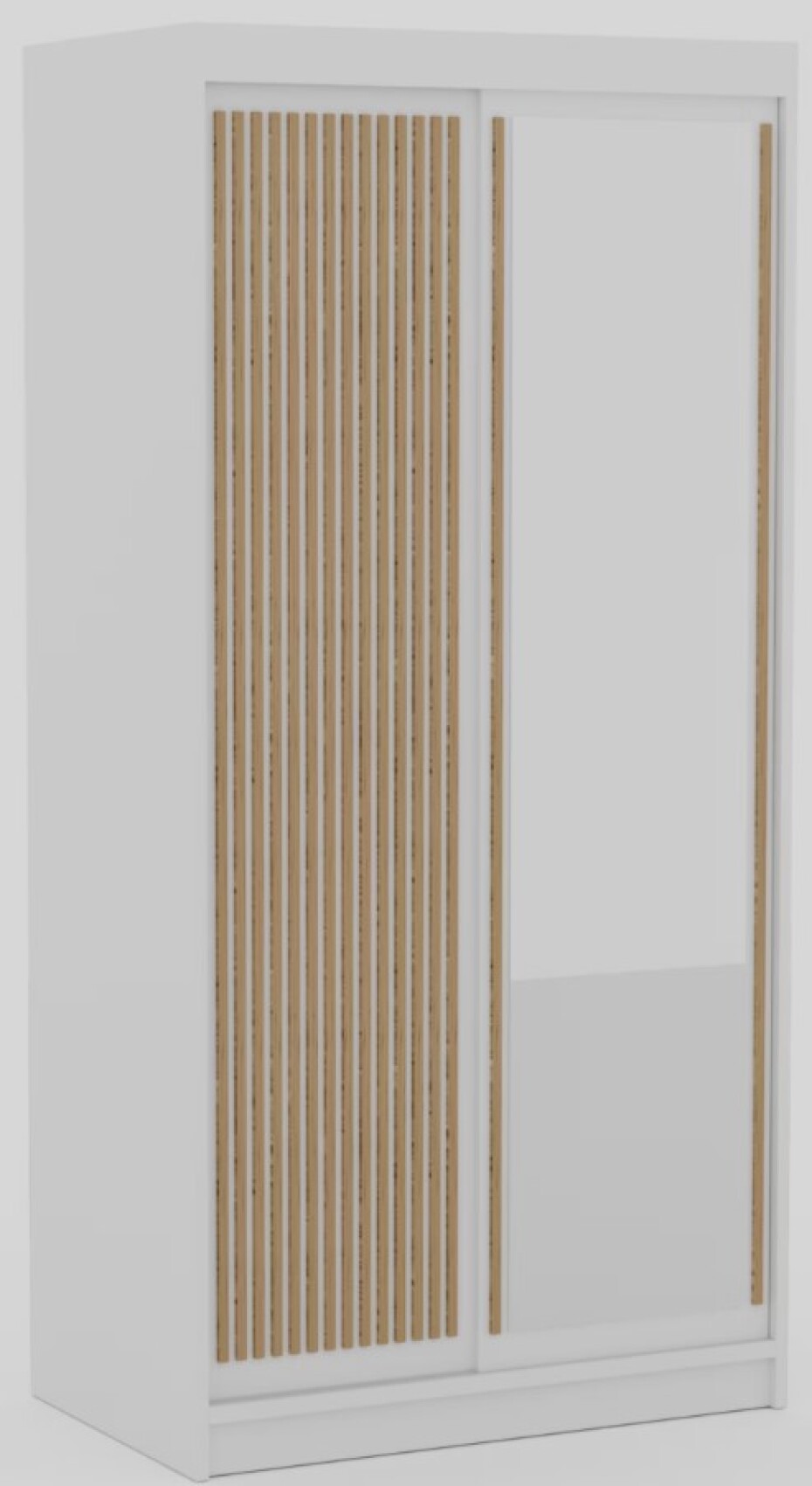 ArtAdrk Šatní skříň DELIA | bílá/dub artisan 120 cm - main (1)