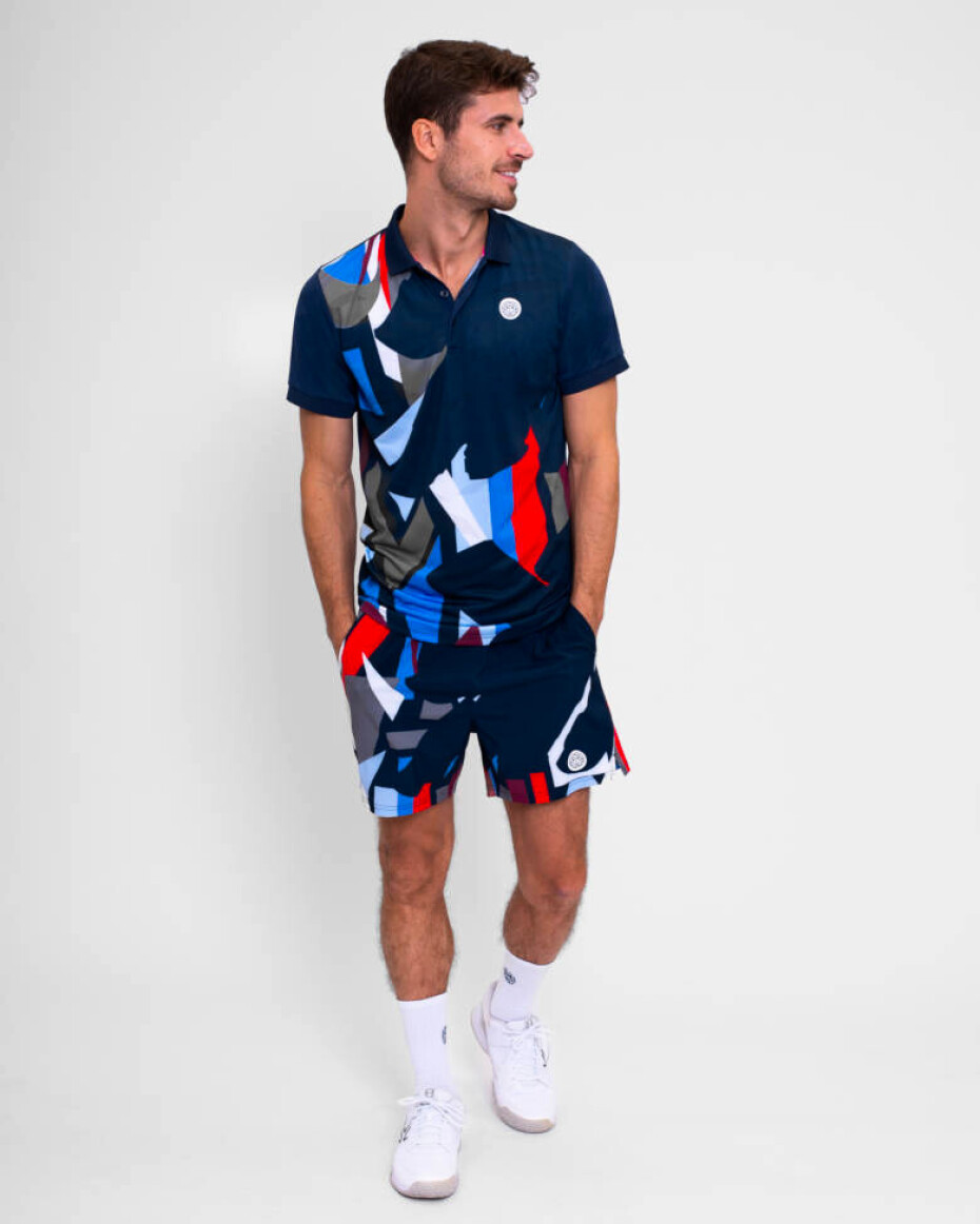 Pánské tričko BIDI BADU  New York 2024 Polo Dark Blue/Red - main (2)