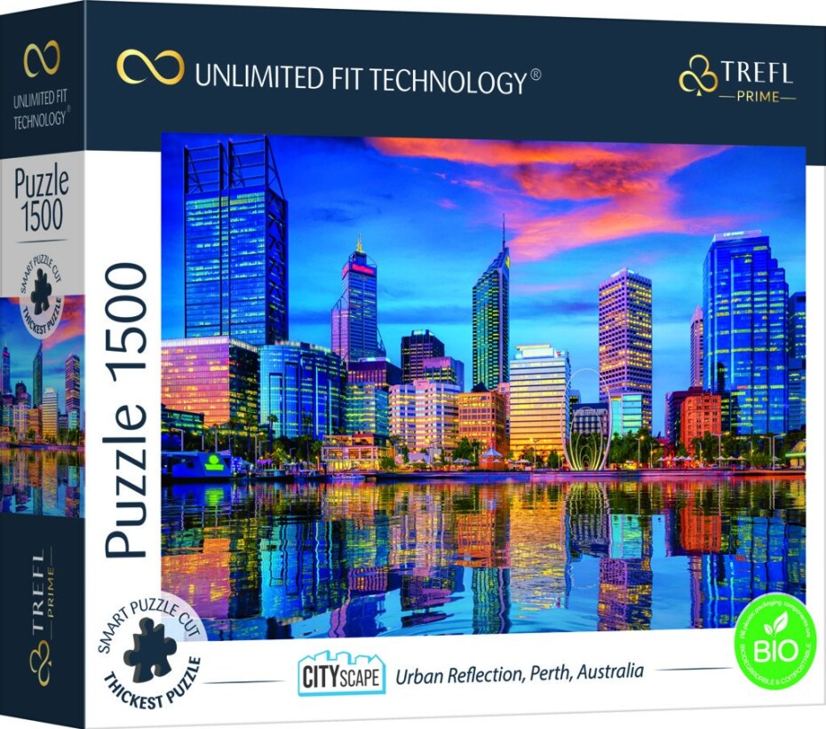 Puzzle Cityscape: Odraz města Perth, Austrálie 1500 dílků - Trefl - main (0)