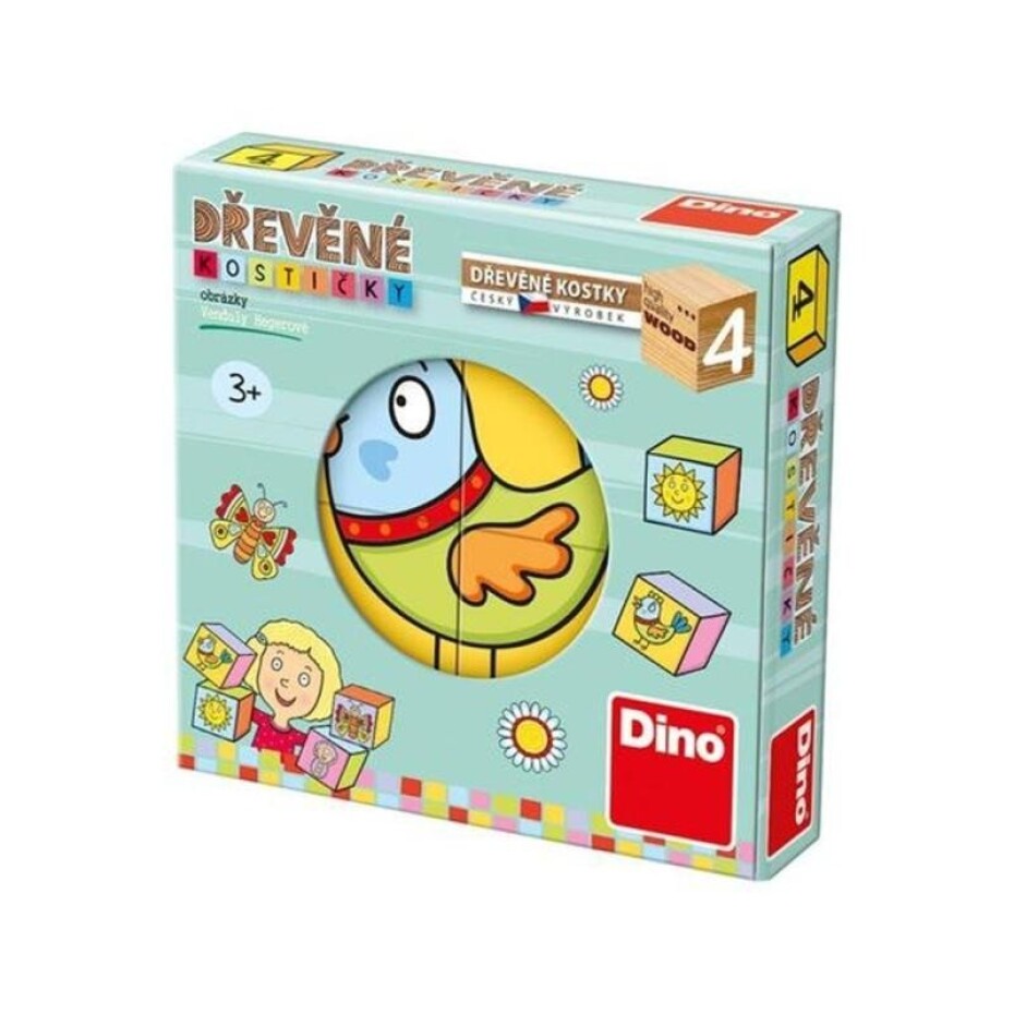 Kostičky Pro Nejmenší Dětičky 4 ks - Dino - main (0)