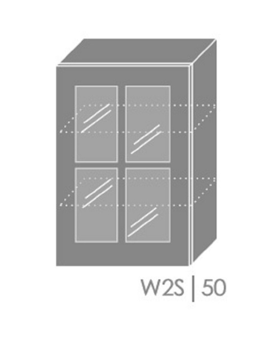 ArtExt Kuchyňská skříňka horní, W2S / 50 Forli Barva korpusu: Dub artisan - main (2)