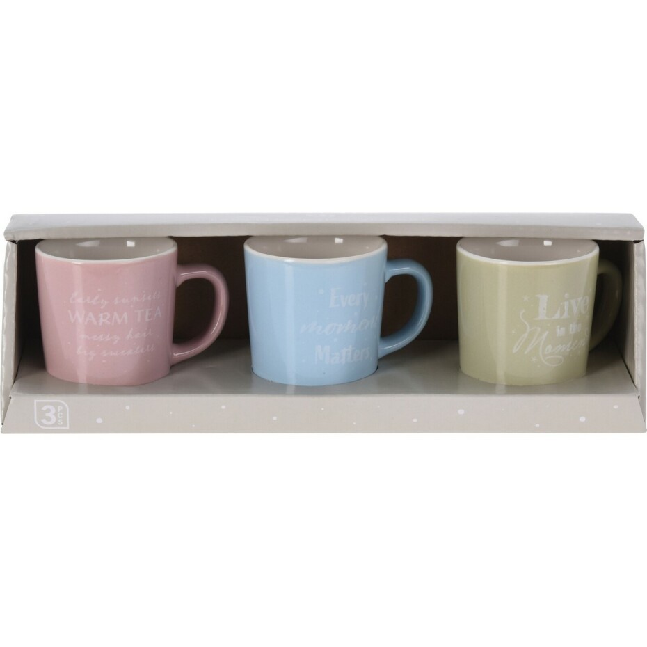 EH 3dílná sada porcelánových hrnků Tea time, 100 ml - main (0)