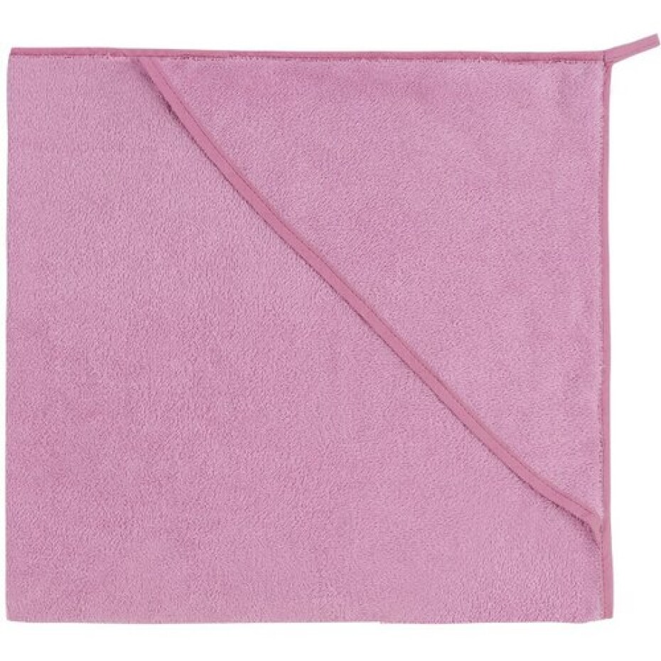 Bellatex Osuška pro miminka s kapuckou růžová, 80 x 80 cm - main (1)