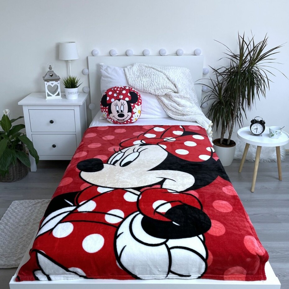 Jerry Fabrics Dětská deka Minnie Red, 100 x 150 cm - main (1)