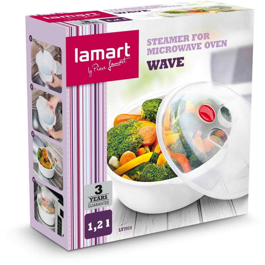 LAMART WAVE LT7015 pařák do mikrovlnné trouby 22 cm  - main (5)