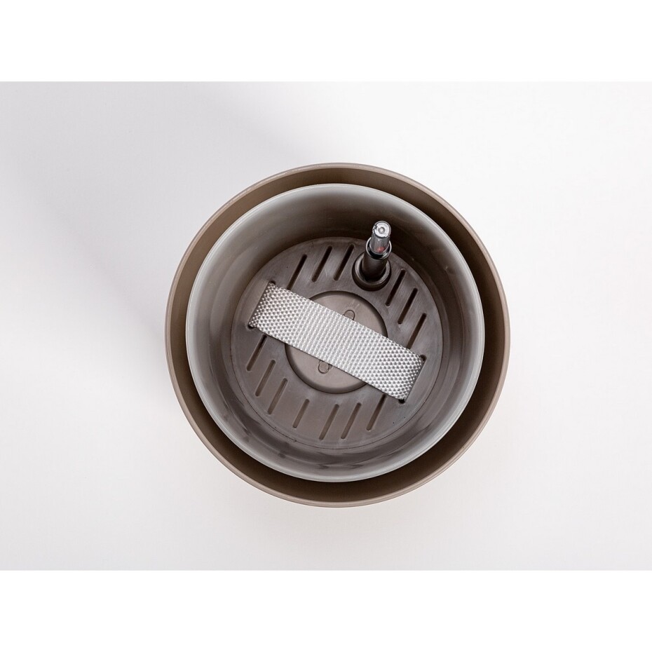 Plastia Samozavlažovací květináč Tolita hnědá, pr. 19 cm - main (1)