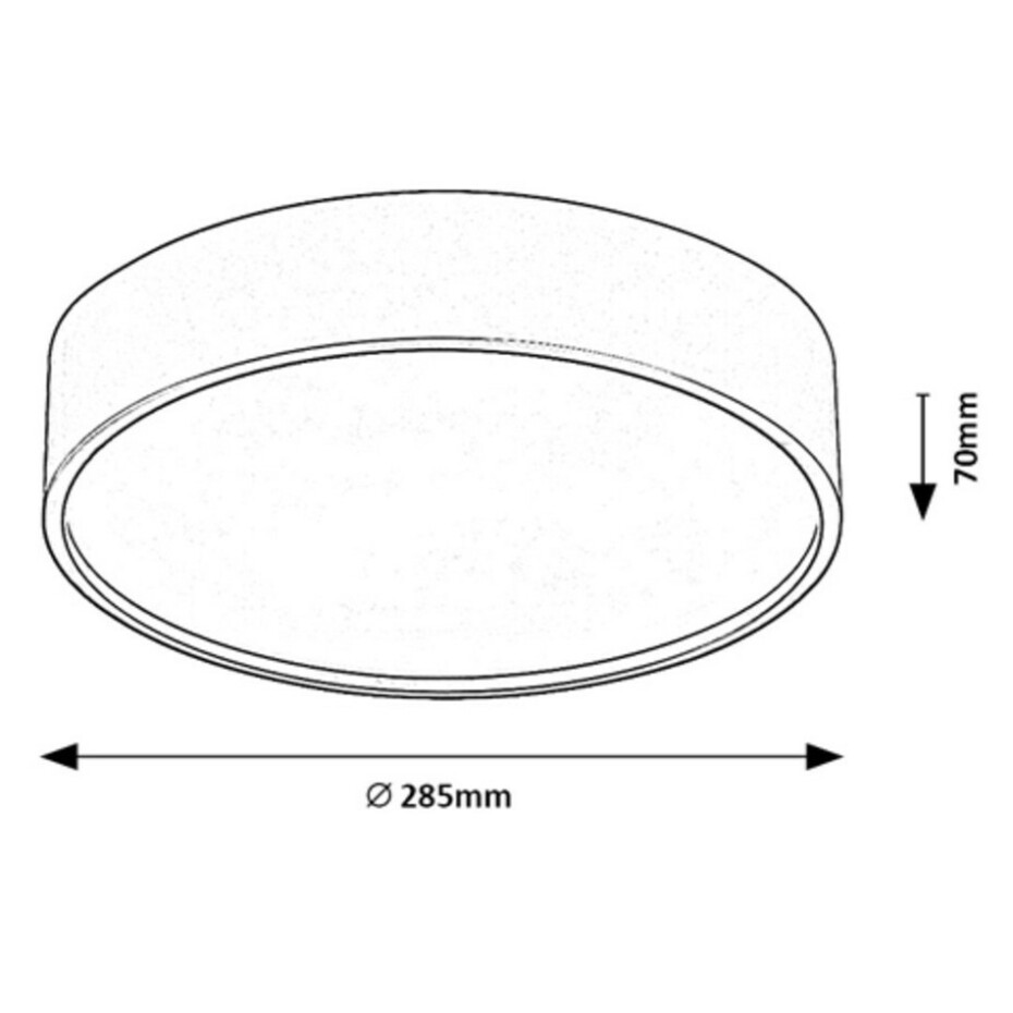 Rabalux 75011 stropní LED svítidlo Larcia, 19 W, černá - main (4)