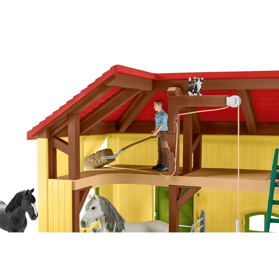 Schleich 42485 Stáj pro koně s příslušenstvím, 60 x 40 x 29,5 cm - main (5)