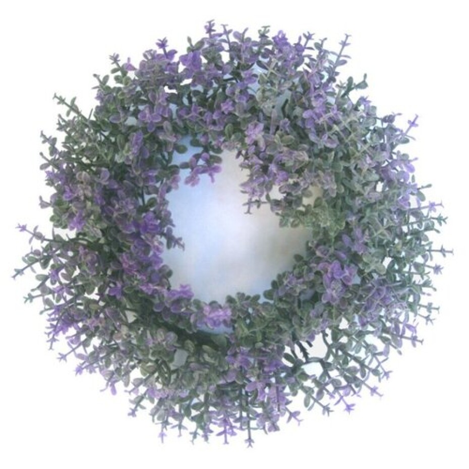 Umělý věnec Buxus fialová, pr. 16 cm - main (0)