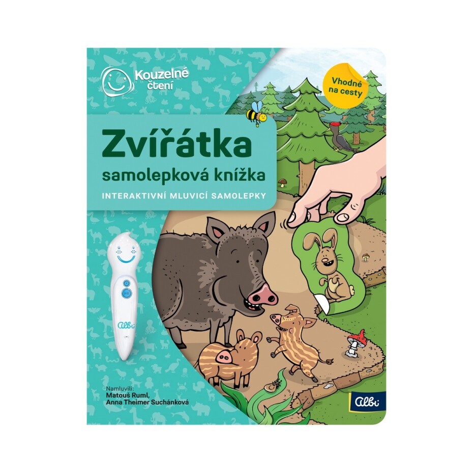 Kouzelné čtení Samolepková knížka Zvířátka - main (1)