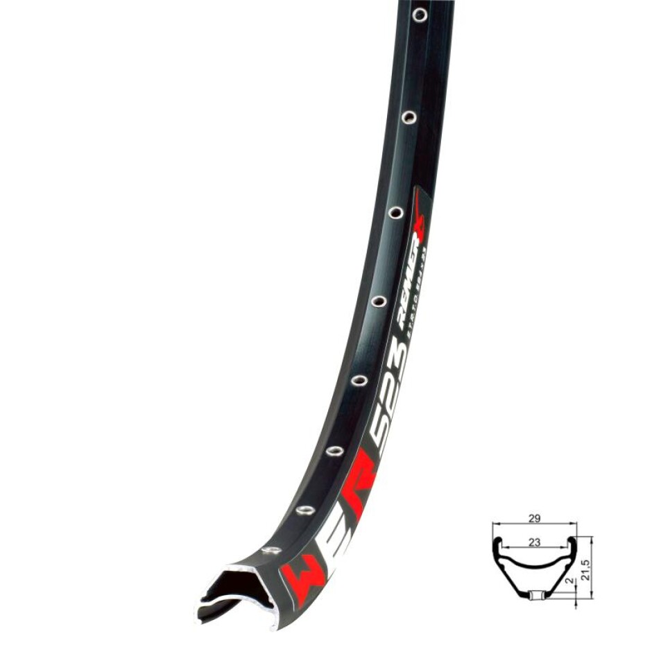 REMERX Ráfek WER 523, 584x23, 32d, černý - main (0)