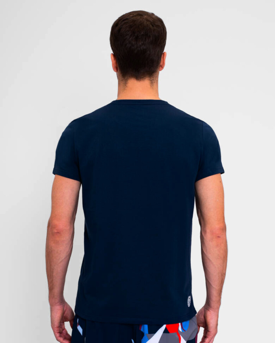 Pánské tričko BIDI BADU  New York 2024 Chill Tee Dark Blue/Red - main (4)