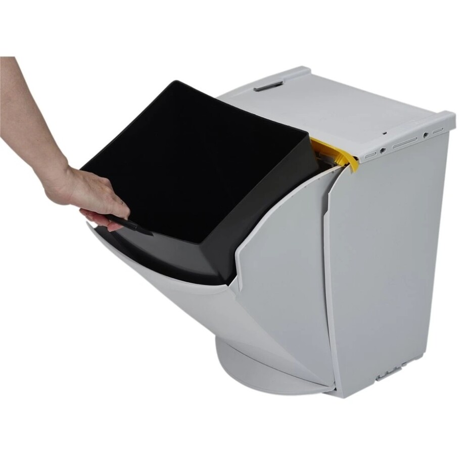 Denox Ekosystem odpadkový koš na tříděný odpad 25 l, hnědý - bioodpad - main (5)