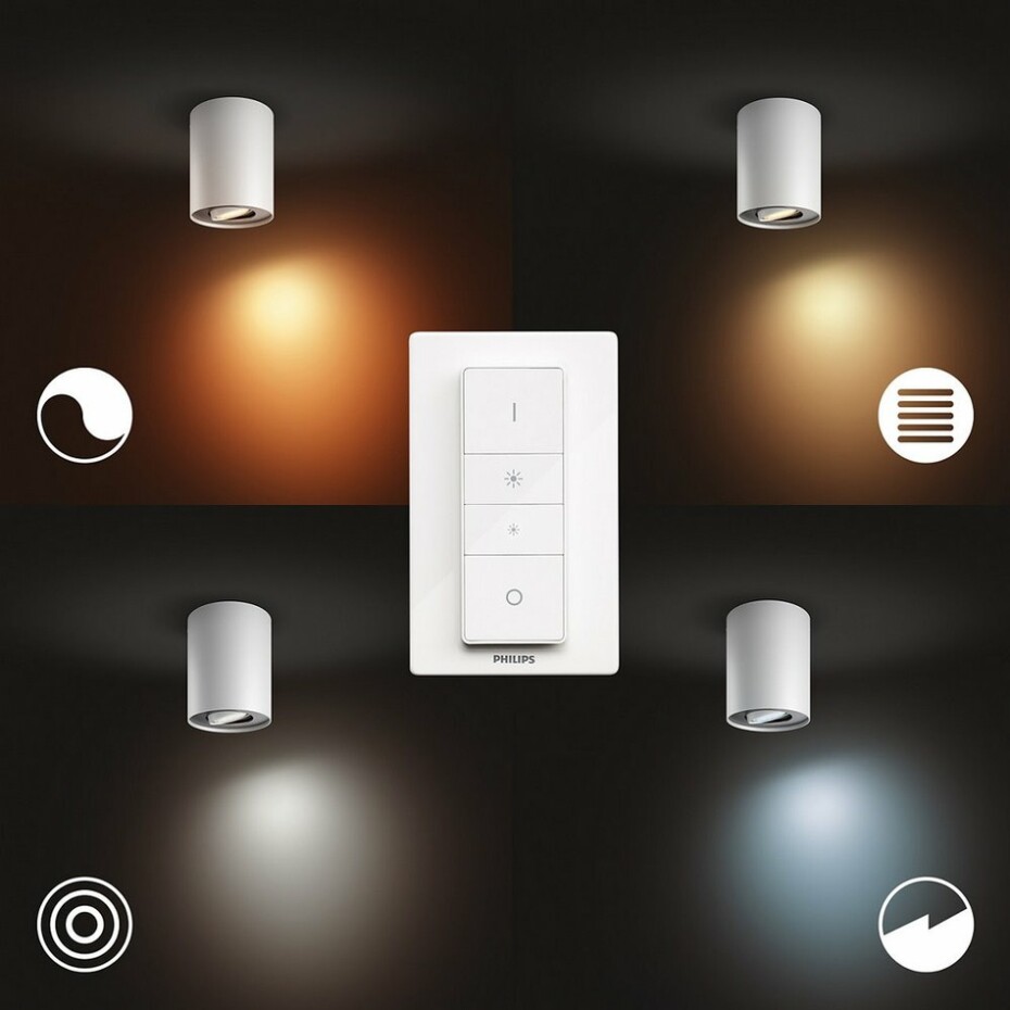 Philips Hue 56330/31/P9 LED přisazený lustr Pillar 1x5,5W | GU10 - Bluetooth, inteligentní  - main (4)