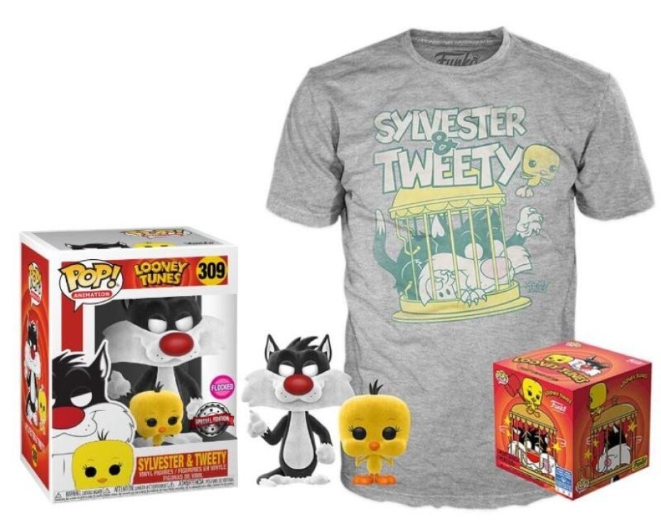 Funko POP &amp; Tee: Looney Tunes Sylvester and Tweety, velikost M (exkluzivní sada s tričkem) - main (0)