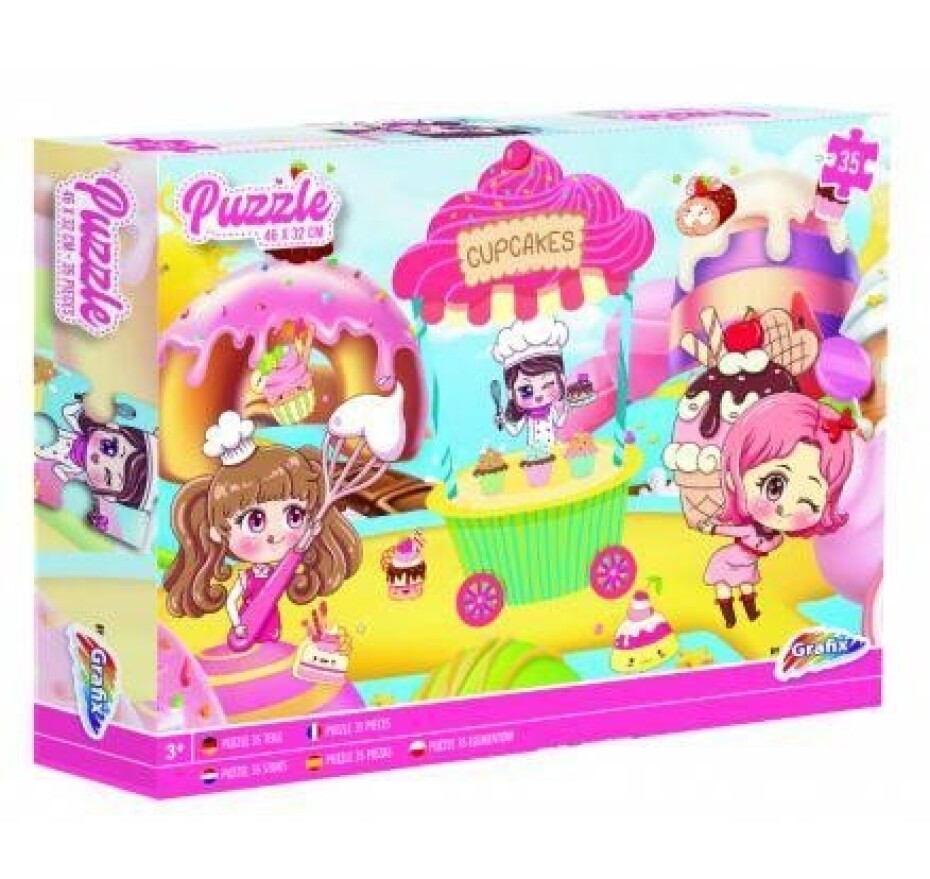 Grafix Puzzle třpytivé 46 x 32 cm - mix motivů 35 dílků - main (0)