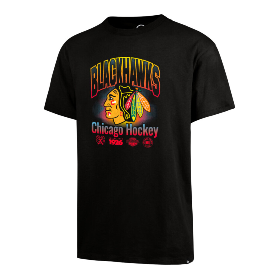 Pánské tričko 47 Brand  NHL Chicago Blackhawks Graphic ’47 Drop Shoulder Tee M - main (0)