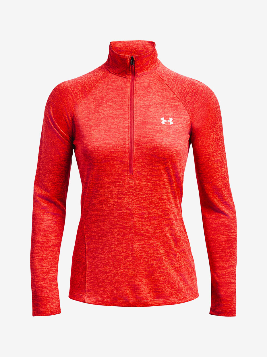 Under Armour Tech 1/2 Zip Twist-RED 1320128-638 - main (0)